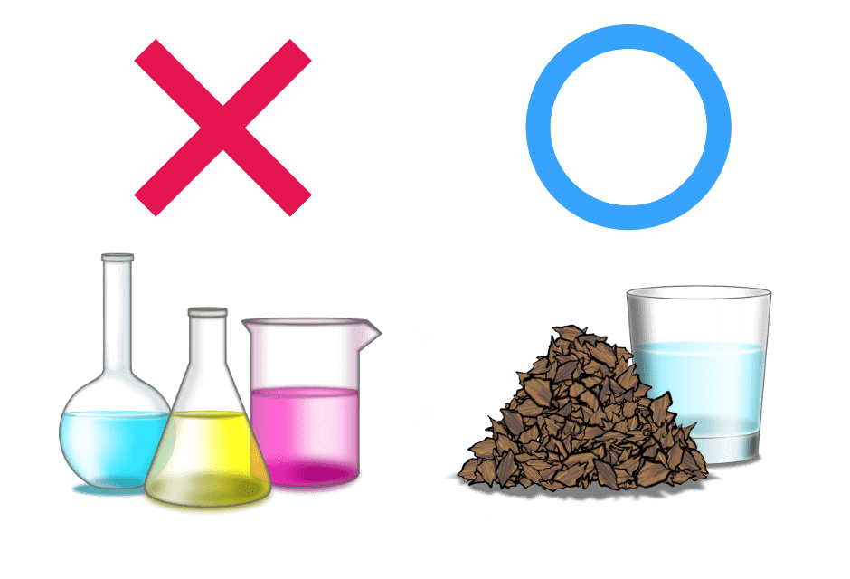 エンゾジノール抽出方法イメージイラスト